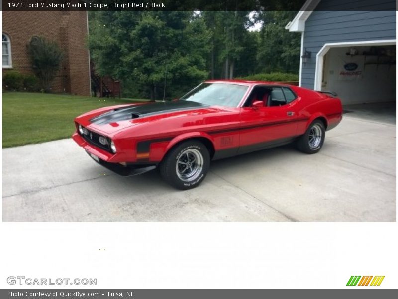 Bright Red / Black 1972 Ford Mustang Mach 1 Coupe