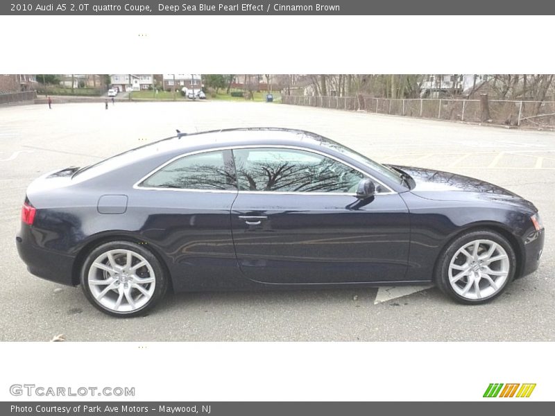 Deep Sea Blue Pearl Effect / Cinnamon Brown 2010 Audi A5 2.0T quattro Coupe