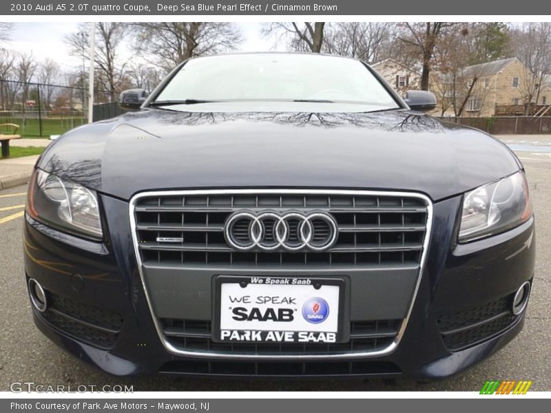 Deep Sea Blue Pearl Effect / Cinnamon Brown 2010 Audi A5 2.0T quattro Coupe