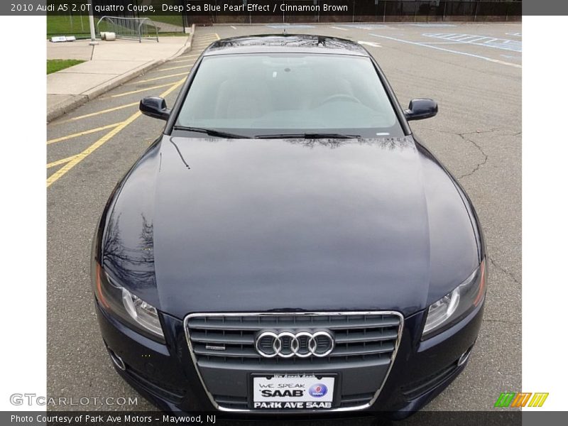 Deep Sea Blue Pearl Effect / Cinnamon Brown 2010 Audi A5 2.0T quattro Coupe