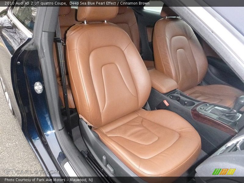 Front Seat of 2010 A5 2.0T quattro Coupe