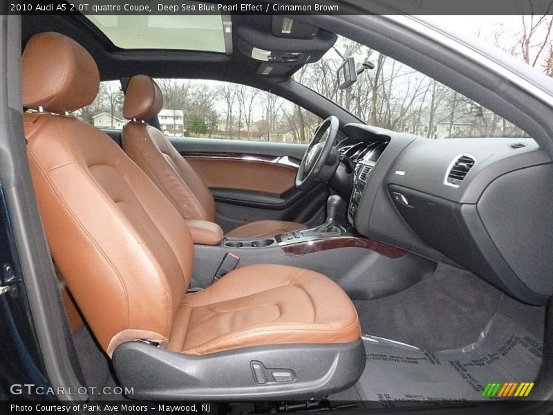 Front Seat of 2010 A5 2.0T quattro Coupe