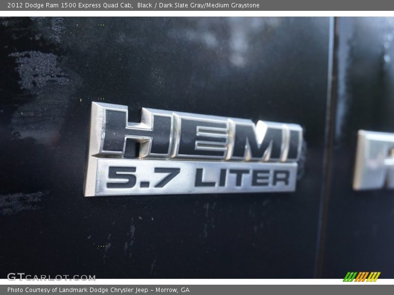 Black / Dark Slate Gray/Medium Graystone 2012 Dodge Ram 1500 Express Quad Cab