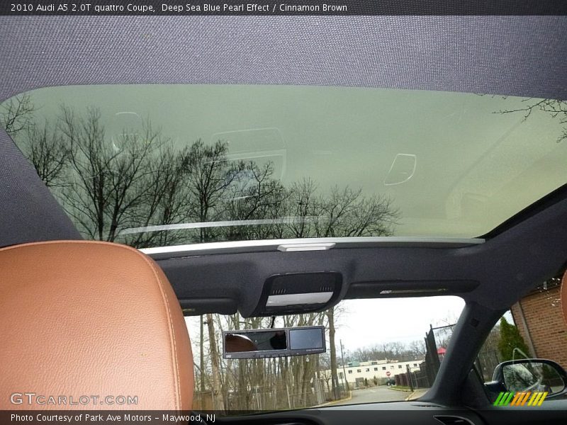 Deep Sea Blue Pearl Effect / Cinnamon Brown 2010 Audi A5 2.0T quattro Coupe
