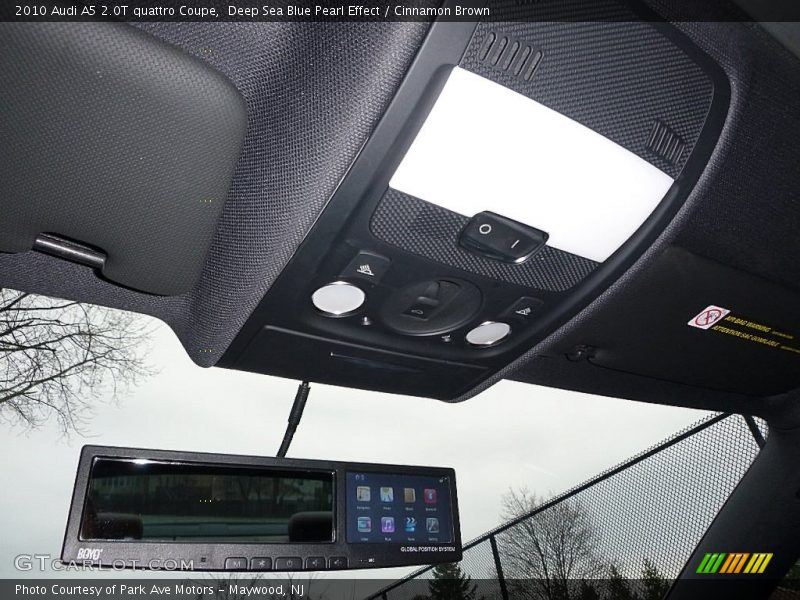 Deep Sea Blue Pearl Effect / Cinnamon Brown 2010 Audi A5 2.0T quattro Coupe