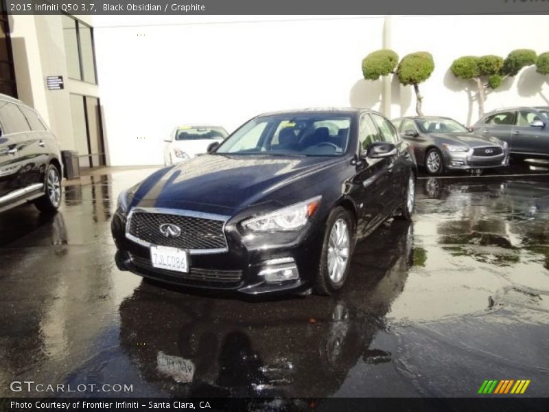 Black Obsidian / Graphite 2015 Infiniti Q50 3.7