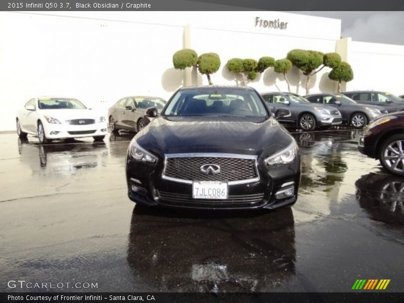 Black Obsidian / Graphite 2015 Infiniti Q50 3.7
