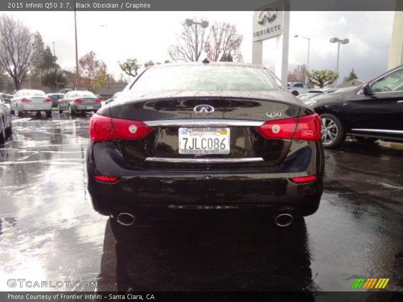 Black Obsidian / Graphite 2015 Infiniti Q50 3.7