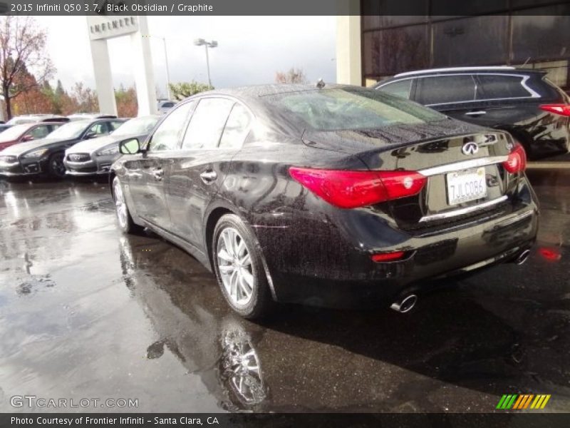 Black Obsidian / Graphite 2015 Infiniti Q50 3.7