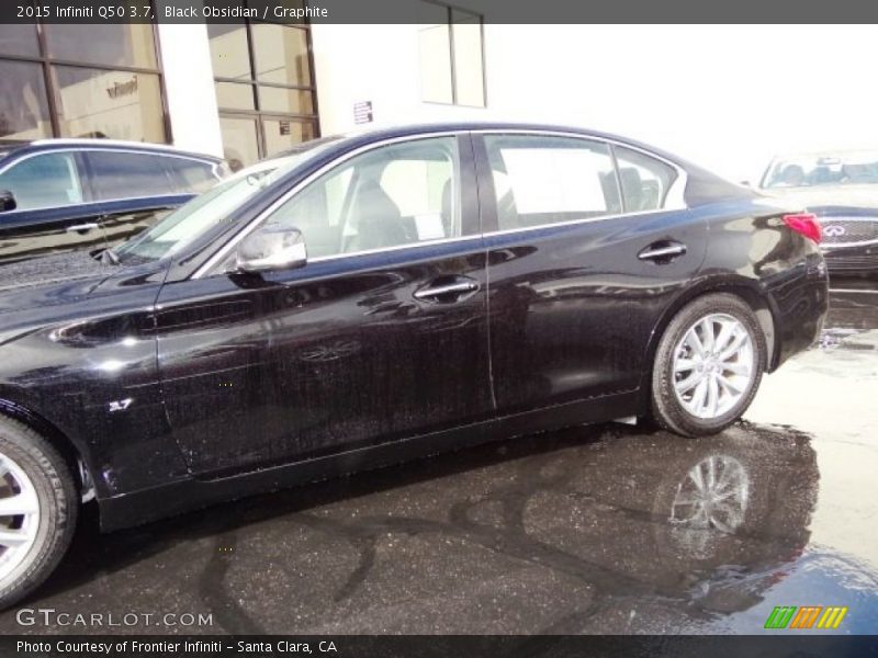 Black Obsidian / Graphite 2015 Infiniti Q50 3.7