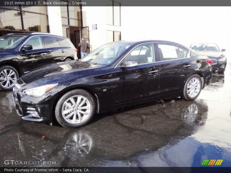 Black Obsidian / Graphite 2015 Infiniti Q50 3.7