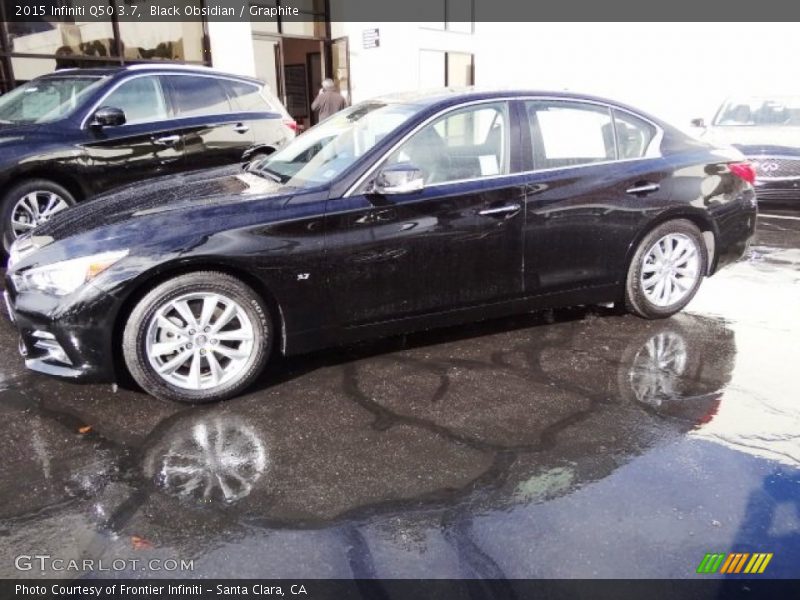 Black Obsidian / Graphite 2015 Infiniti Q50 3.7