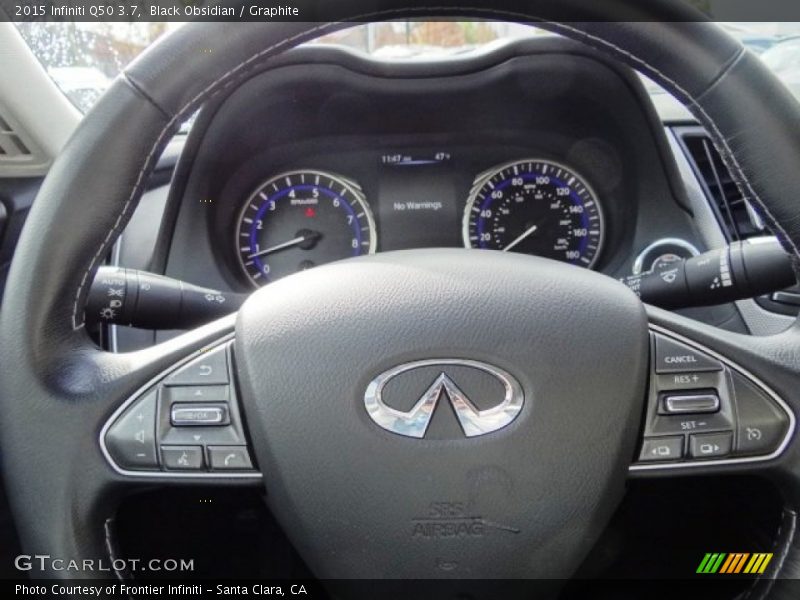 Black Obsidian / Graphite 2015 Infiniti Q50 3.7