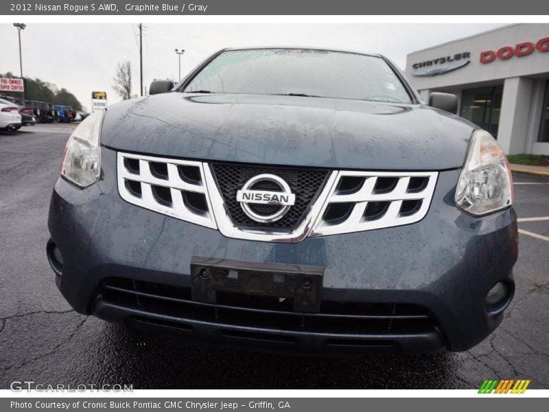 Graphite Blue / Gray 2012 Nissan Rogue S AWD