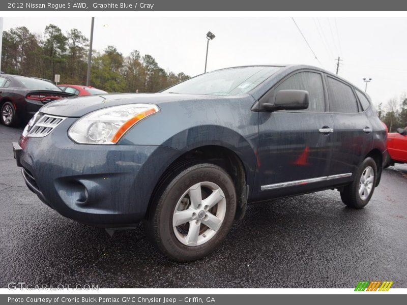 Graphite Blue / Gray 2012 Nissan Rogue S AWD