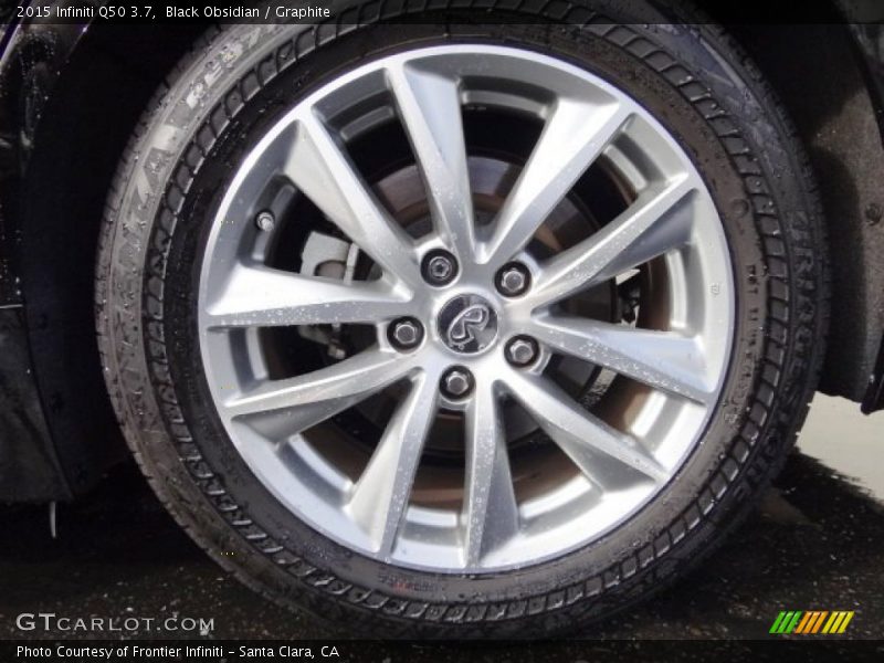 Black Obsidian / Graphite 2015 Infiniti Q50 3.7