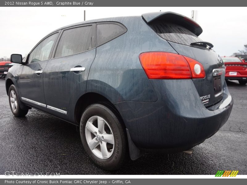 Graphite Blue / Gray 2012 Nissan Rogue S AWD