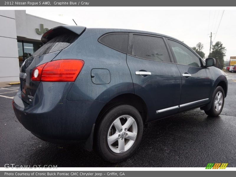 Graphite Blue / Gray 2012 Nissan Rogue S AWD