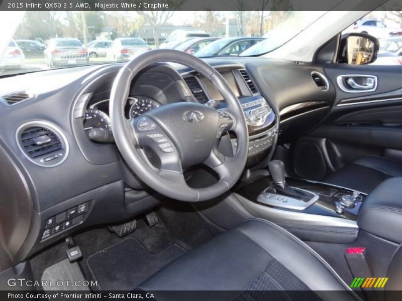 Majestic White / Graphite 2015 Infiniti QX60 3.5 AWD