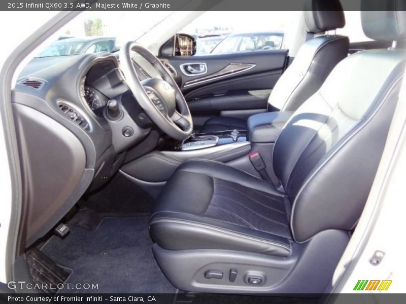 Majestic White / Graphite 2015 Infiniti QX60 3.5 AWD