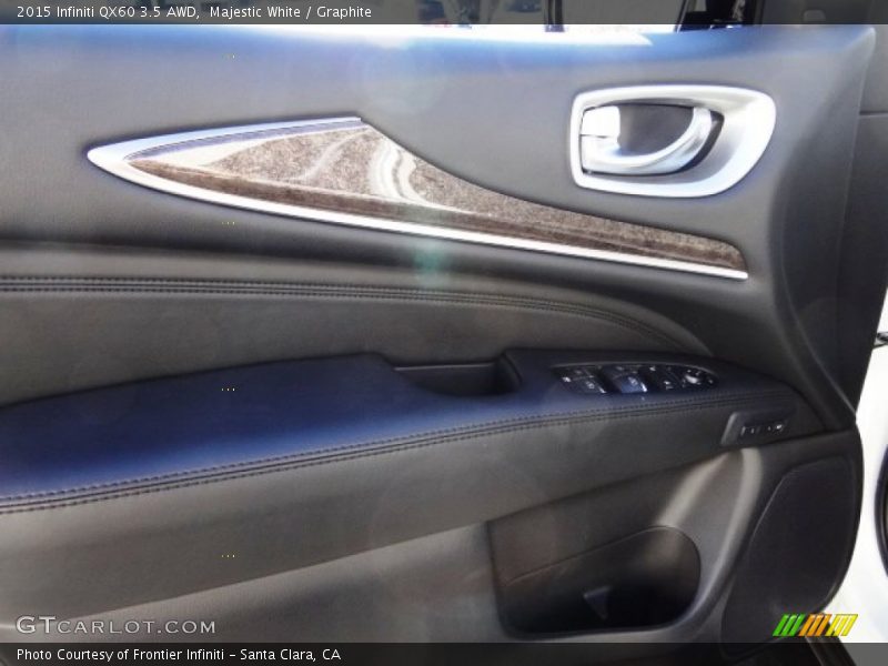 Majestic White / Graphite 2015 Infiniti QX60 3.5 AWD