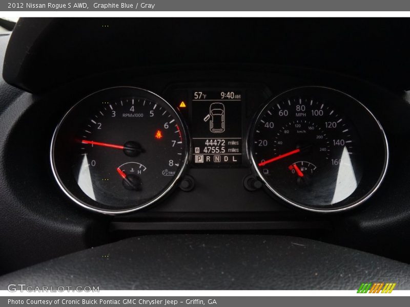 Graphite Blue / Gray 2012 Nissan Rogue S AWD