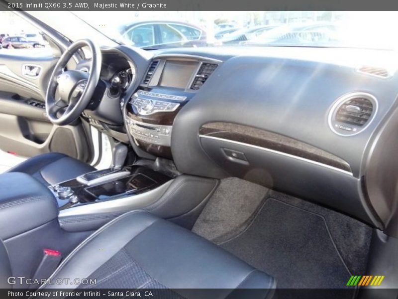 Majestic White / Graphite 2015 Infiniti QX60 3.5 AWD