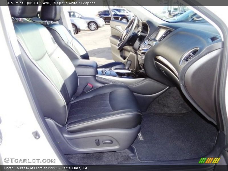 Majestic White / Graphite 2015 Infiniti QX60 3.5 AWD