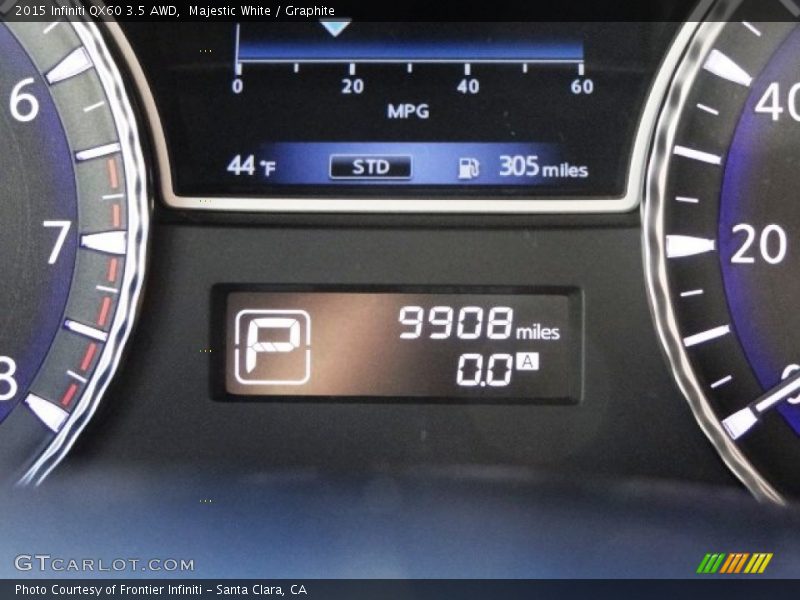 Majestic White / Graphite 2015 Infiniti QX60 3.5 AWD