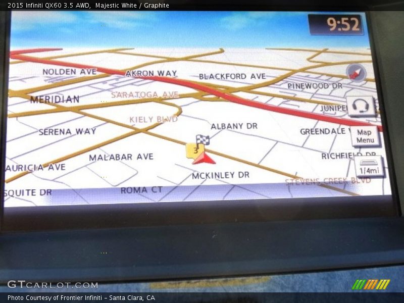 Majestic White / Graphite 2015 Infiniti QX60 3.5 AWD