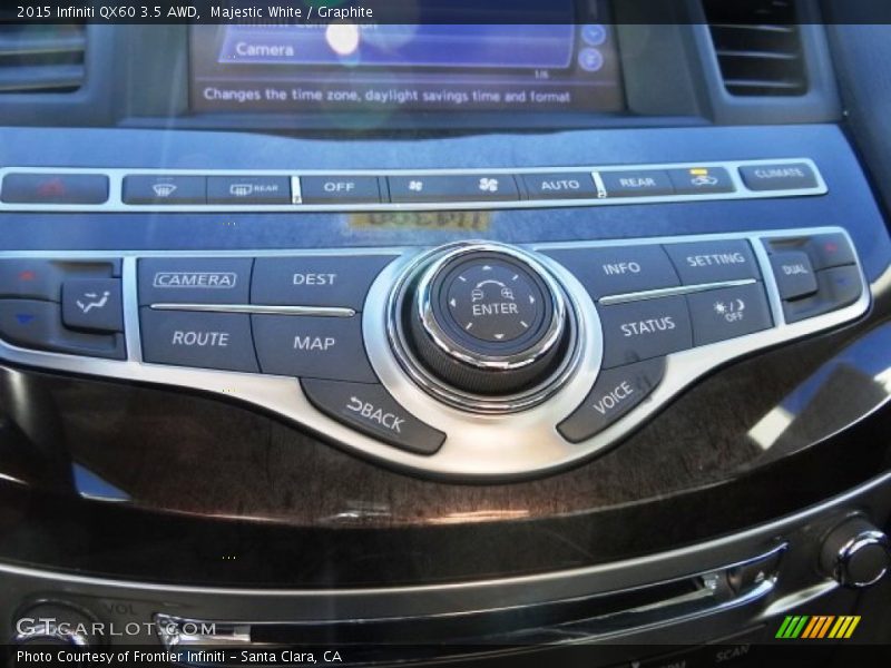 Majestic White / Graphite 2015 Infiniti QX60 3.5 AWD