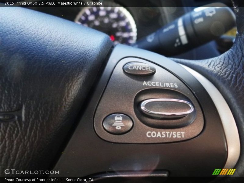 Majestic White / Graphite 2015 Infiniti QX60 3.5 AWD
