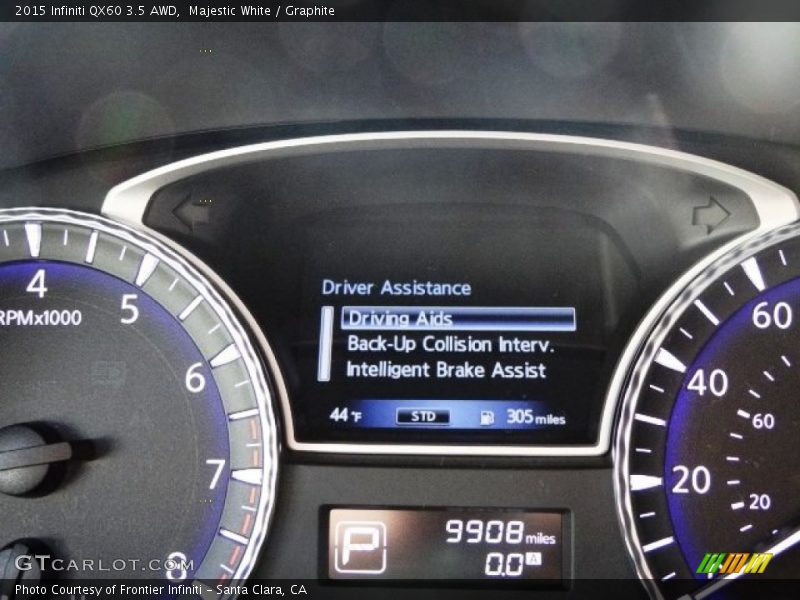 Majestic White / Graphite 2015 Infiniti QX60 3.5 AWD