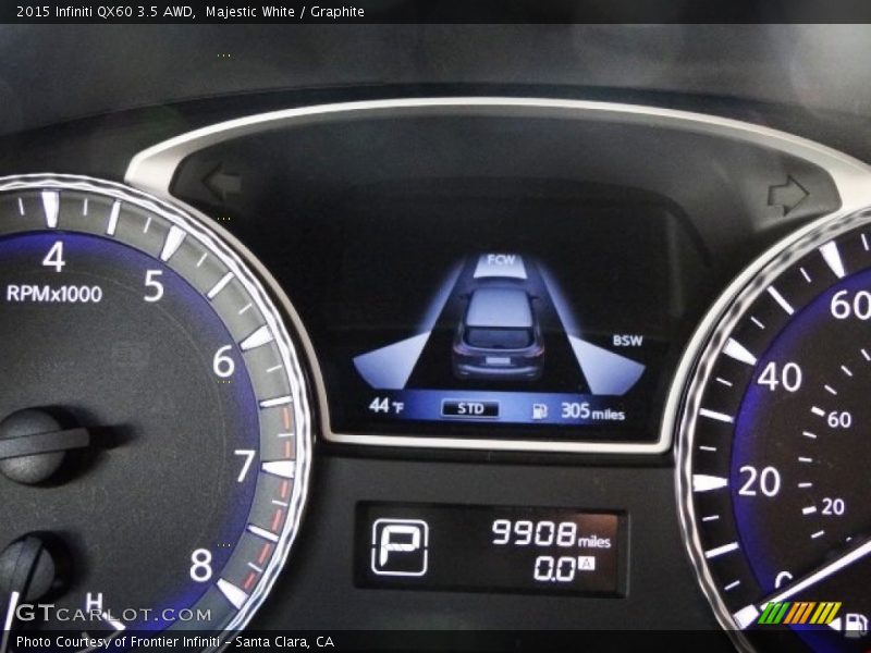 Majestic White / Graphite 2015 Infiniti QX60 3.5 AWD