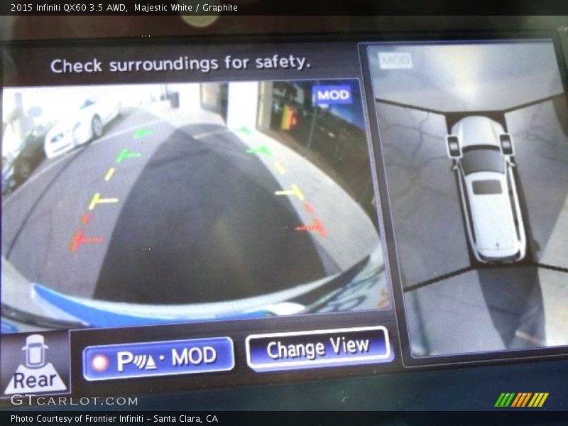 Majestic White / Graphite 2015 Infiniti QX60 3.5 AWD
