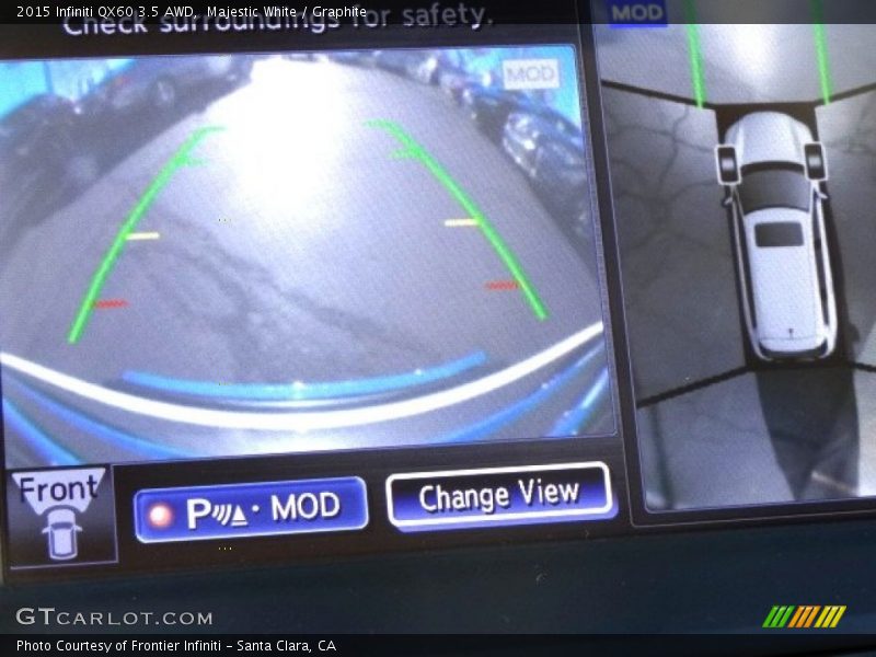 Majestic White / Graphite 2015 Infiniti QX60 3.5 AWD