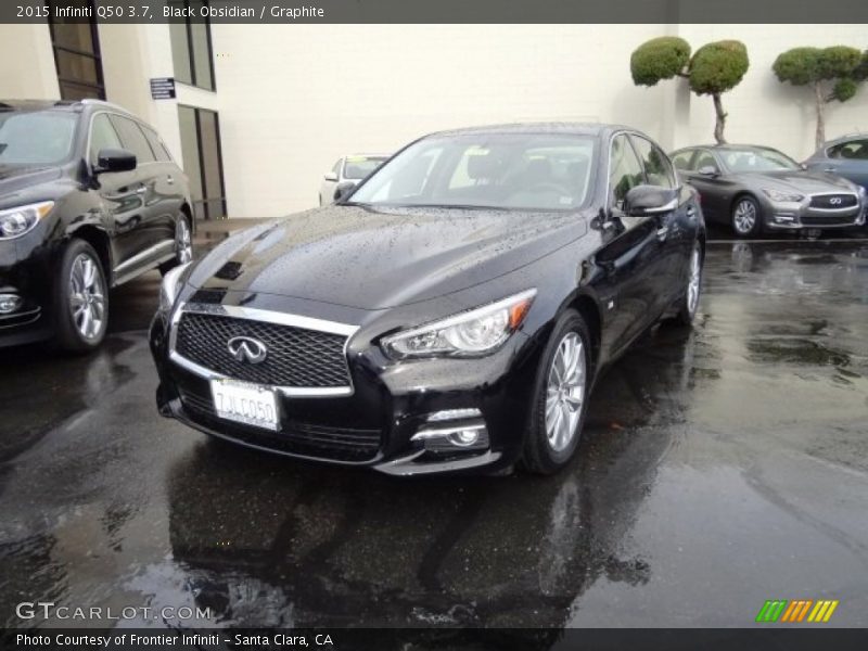Black Obsidian / Graphite 2015 Infiniti Q50 3.7