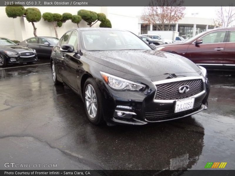 Black Obsidian / Graphite 2015 Infiniti Q50 3.7