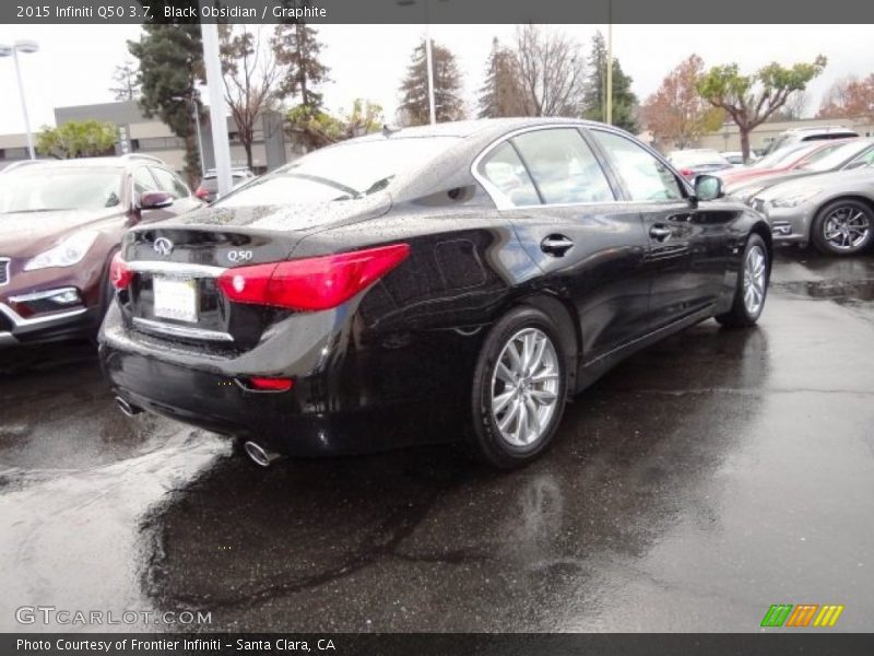 Black Obsidian / Graphite 2015 Infiniti Q50 3.7