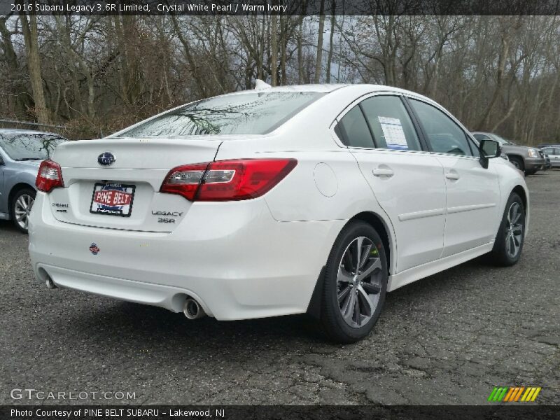Crystal White Pearl / Warm Ivory 2016 Subaru Legacy 3.6R Limited