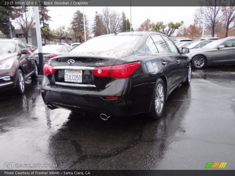 Black Obsidian / Graphite 2015 Infiniti Q50 3.7