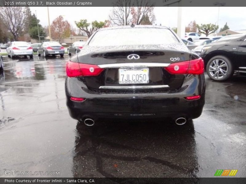Black Obsidian / Graphite 2015 Infiniti Q50 3.7