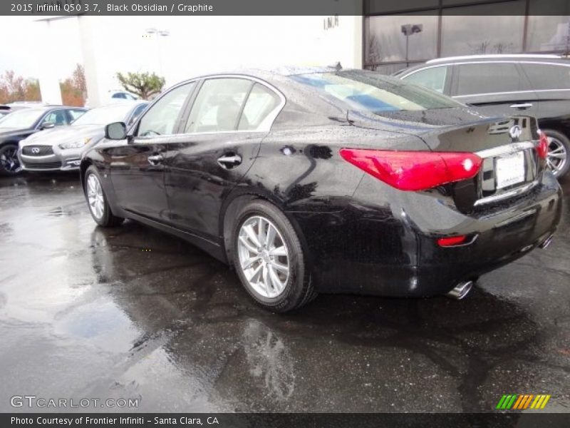 Black Obsidian / Graphite 2015 Infiniti Q50 3.7