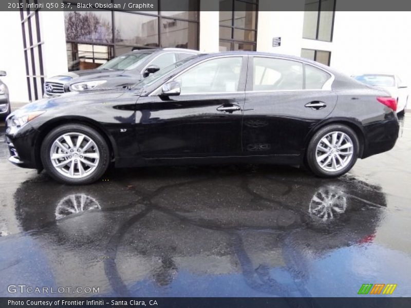 Black Obsidian / Graphite 2015 Infiniti Q50 3.7