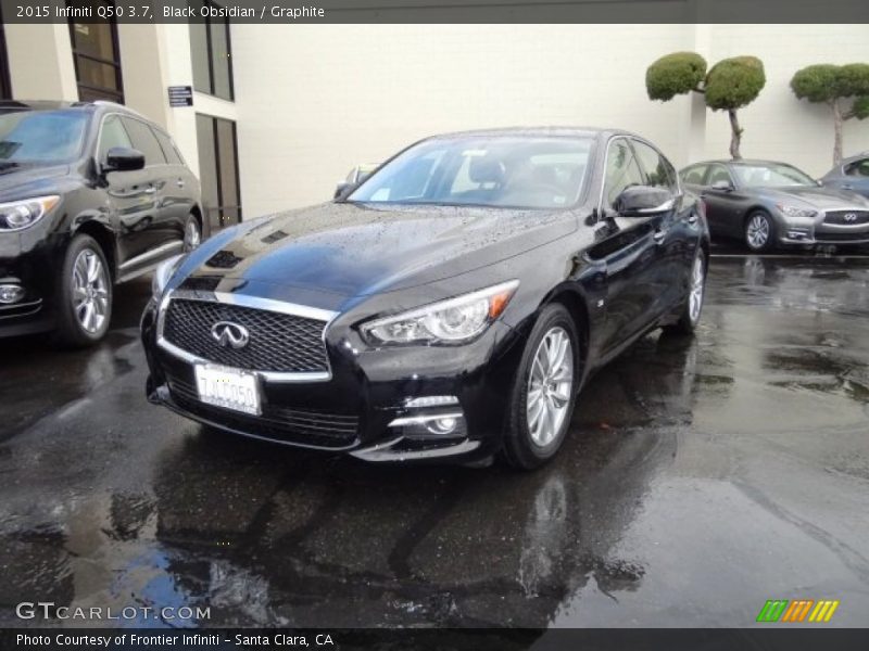Black Obsidian / Graphite 2015 Infiniti Q50 3.7