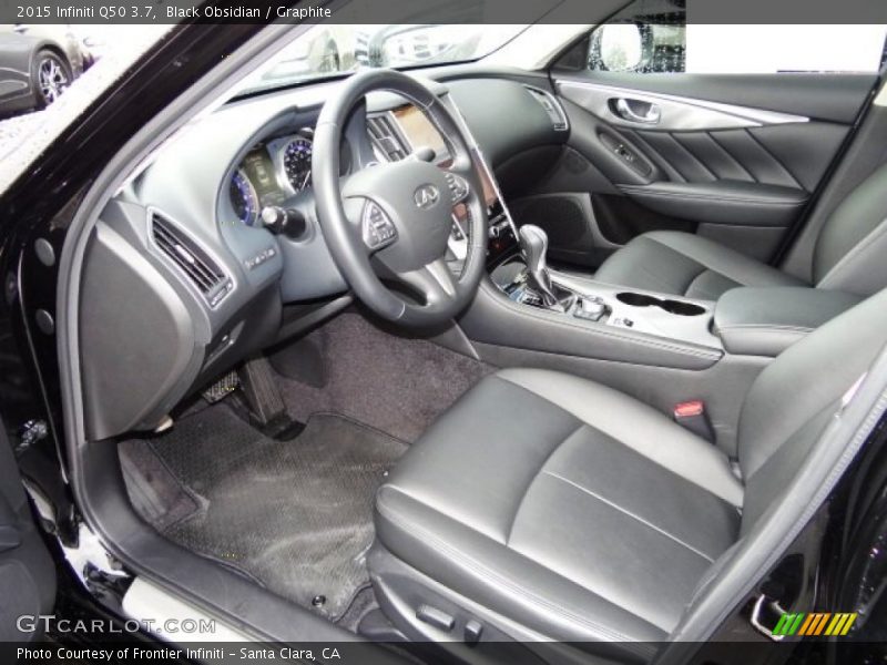 Black Obsidian / Graphite 2015 Infiniti Q50 3.7