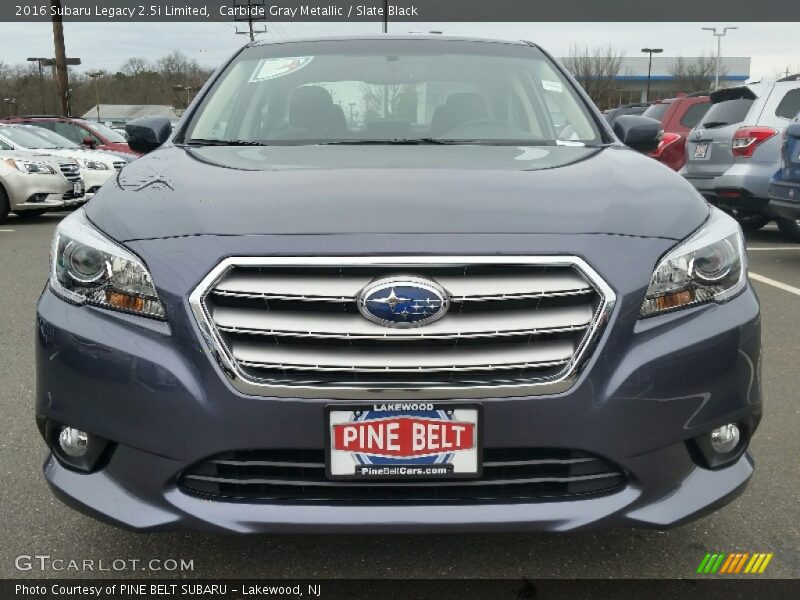 Carbide Gray Metallic / Slate Black 2016 Subaru Legacy 2.5i Limited