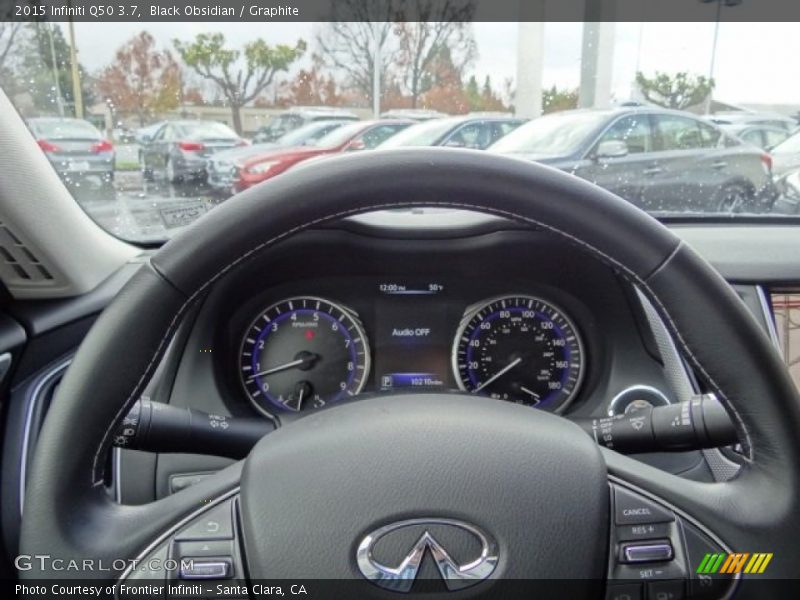 Black Obsidian / Graphite 2015 Infiniti Q50 3.7