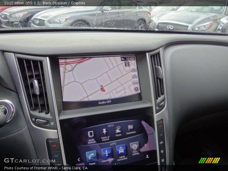 Black Obsidian / Graphite 2015 Infiniti Q50 3.7
