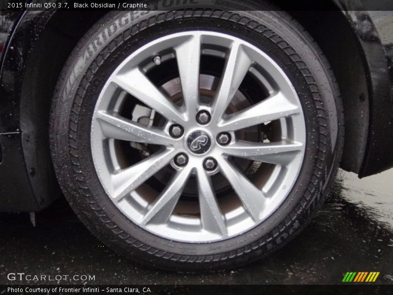 Black Obsidian / Graphite 2015 Infiniti Q50 3.7